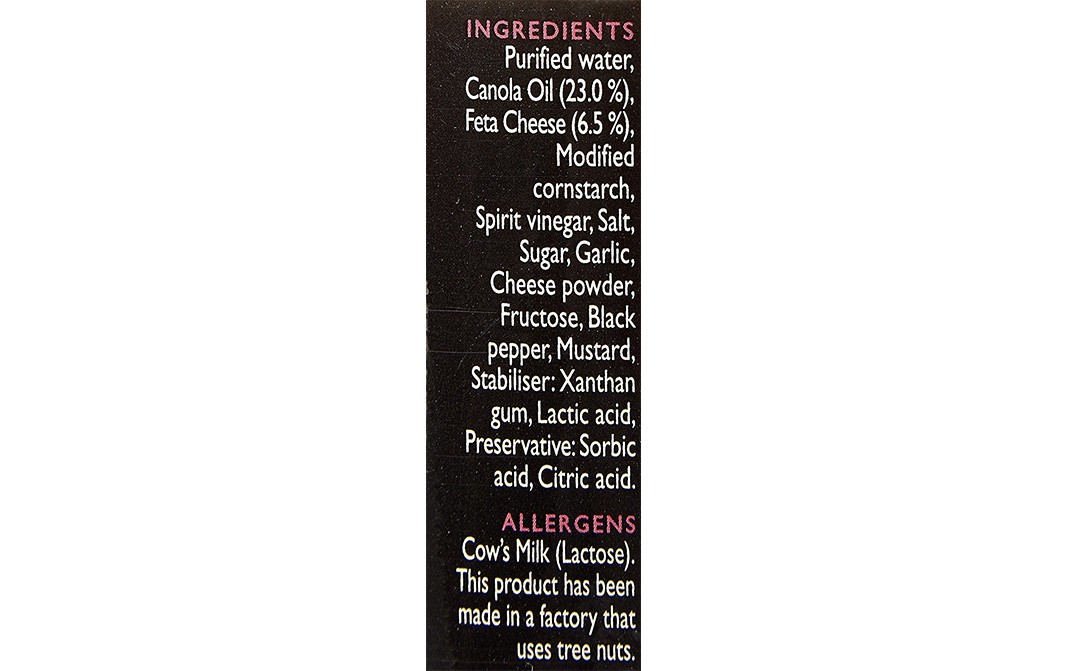 Ina Paarman's Feta & Garlic Creamy Salad Dressing   Glass Bottle  300 millilitre